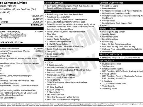 Used 2018 Jeep Compass Limited w/ Safe & Security Group image 2