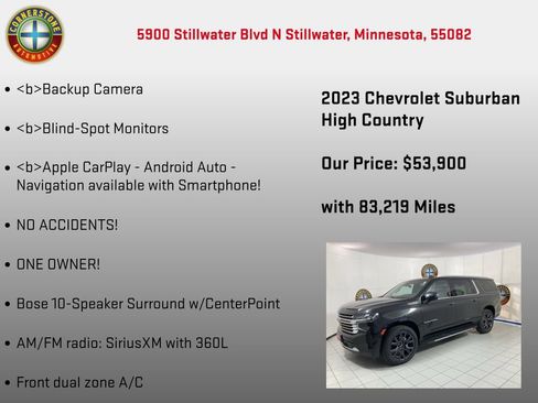 Used 2023 Chevrolet Suburban High Country AWD/4WD image 30