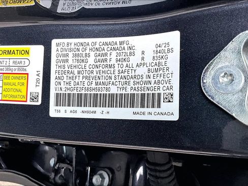 Used 2025 Honda Civic Sport image 16