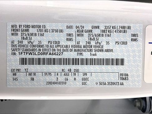 Certified 2024 Ford F150 XLT w/ Equipment Group 302A MID AWD/4WD image 36