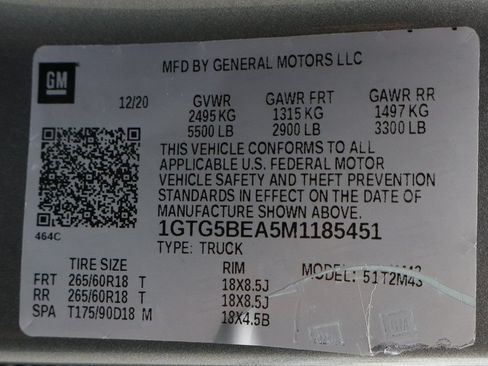 Used 2021 GMC Canyon Elevation Standard w/ Convenience Package RWD image 44