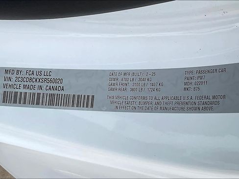 New 2025 Dodge Charger R/T w/ Quick Order Package 25M R/T image 20