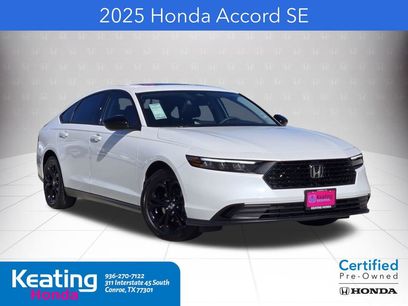 Certified 2025 Honda Accord SE