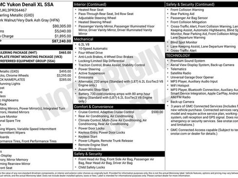 Used 2023 GMC Yukon XL Denali w/ Max Trailering Package AWD/4WD image 4