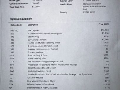 Used 2019 Porsche 718 Cayman