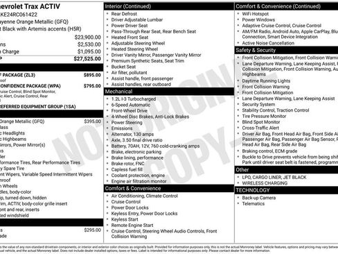 Used 2024 Chevrolet Trax ACTIV w/ Sunroof Package image 10