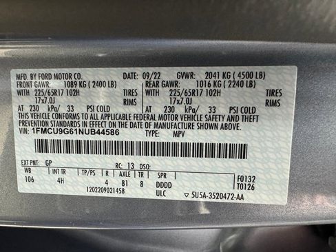 Certified 2022 Ford Escape SE w/ Cold Weather Package image 30