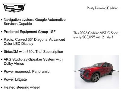 New 2026 Cadillac Vistiq Luxury