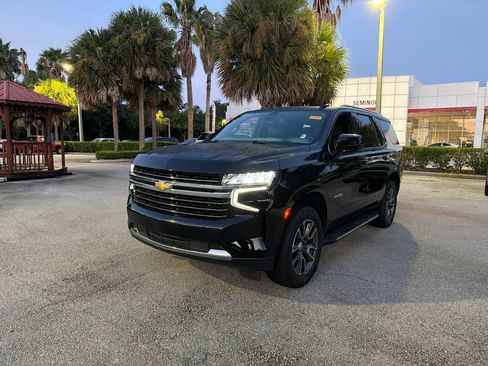 Used 2021 Chevrolet Tahoe LT w/ Rear Media and Nav Package RWD image 1