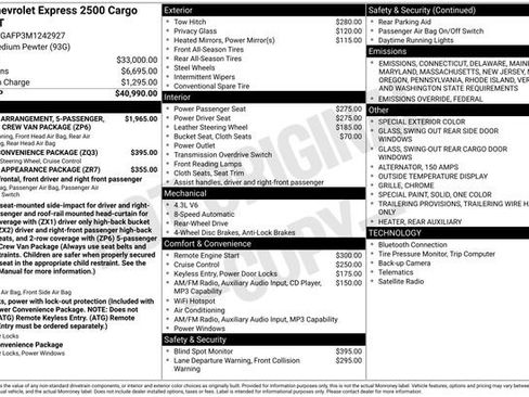 Used 2021 Chevrolet Express 2500 image 2