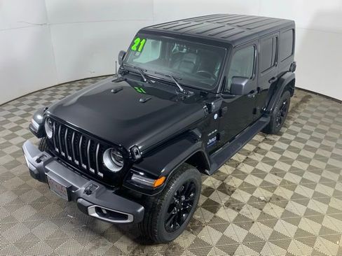 Used 2021 Jeep Wrangler Unlimited Sahara 4xe w/ Cold Weather Group image 9