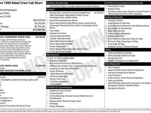 New 2026 RAM 1500 Rebel w/ Rebel Level 2 Equipment Group AWD/4WD image 27
