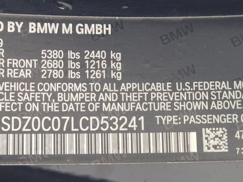 Used 2020 BMW M8 Convertible w/ Driving Assistance Package AWD/4WD image 33