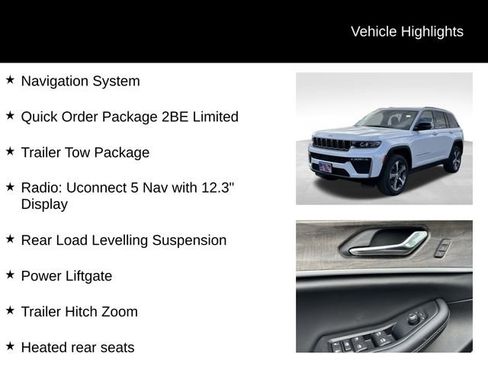 New 2026 Jeep Grand Cherokee Limited w/ Trailer Tow Package AWD/4WD image 7