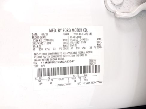 Used 2021 Ford Explorer ST w/ Equipment Group 401A AWD/4WD image 45