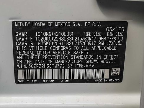 New 2026 Honda HR-V LX image 13