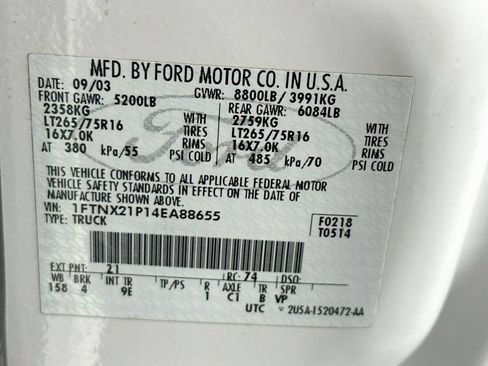 Used 2004 Ford F250 Lariat AWD/4WD image 29