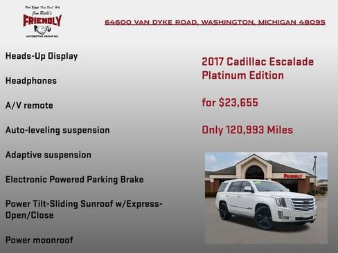 Used 2017 Cadillac Escalade Platinum image 25
