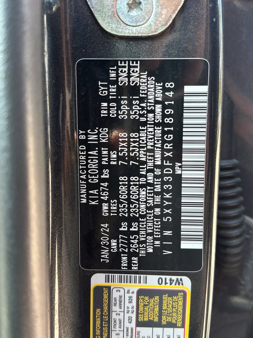 Used 2024 Kia Sportage EX FWD image 29