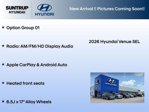 New 2026 Hyundai Venue SEL image 2