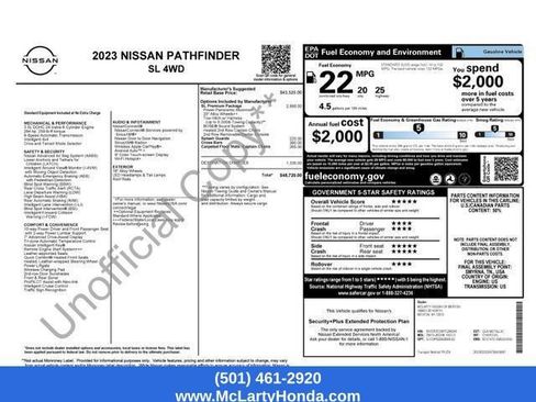 Used 2023 Nissan Pathfinder SL w/ SL Premium Package AWD/4WD image 17