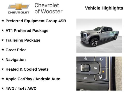 Used 2023 GMC Sierra 1500 AT4 w/ AT4 Preferred Package AWD/4WD image 2