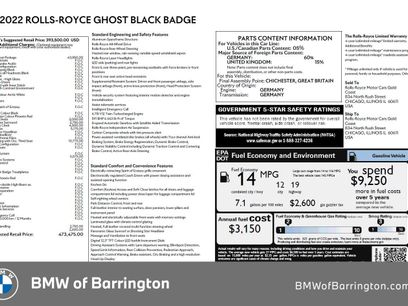 Used 2022 Rolls-Royce Ghost Black Badge