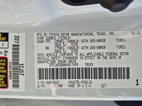 Used 2022 Toyota Tundra Limited w/ TRD Off-Road Package image 29