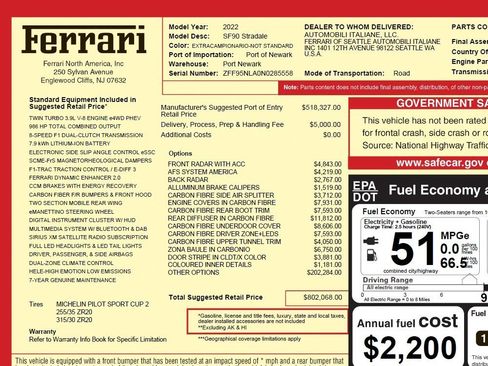 Certified 2022 Ferrari SF90 Stradale image 4