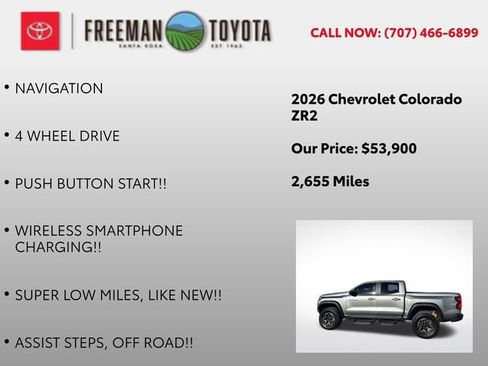 Used 2026 Chevrolet Colorado ZR2 AWD/4WD image 8