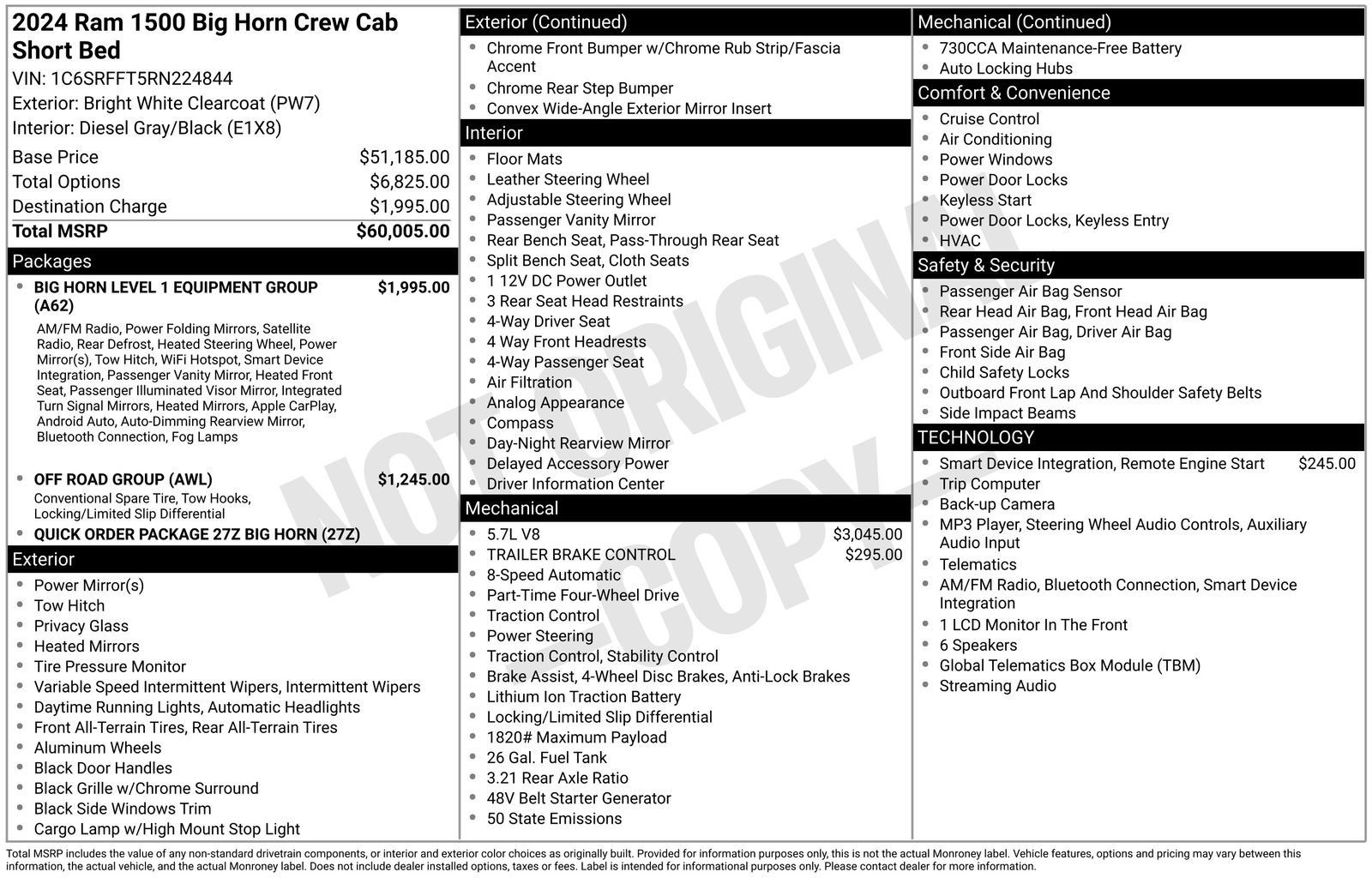 Used 2024 RAM 1500 Big Horn AWD/4WD image 4