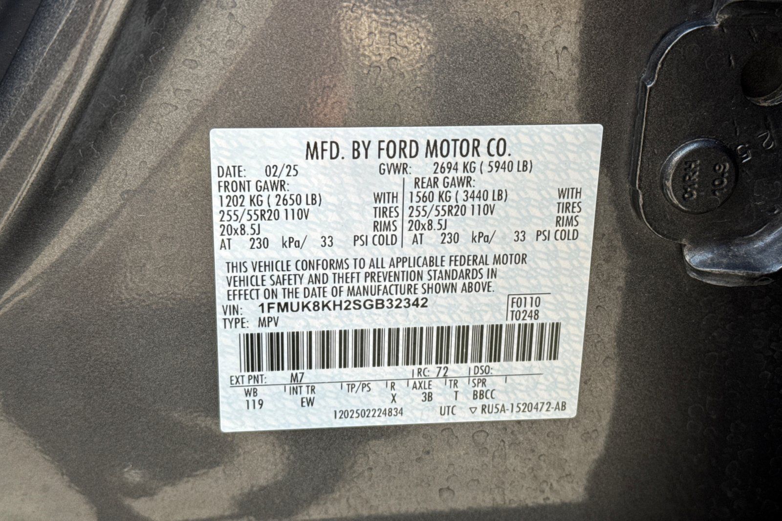 Certified 2025 Ford Explorer ST-Line AWD/4WD image 38