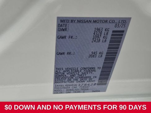 Used 2025 Nissan Altima 2.5 SV FWD image 35