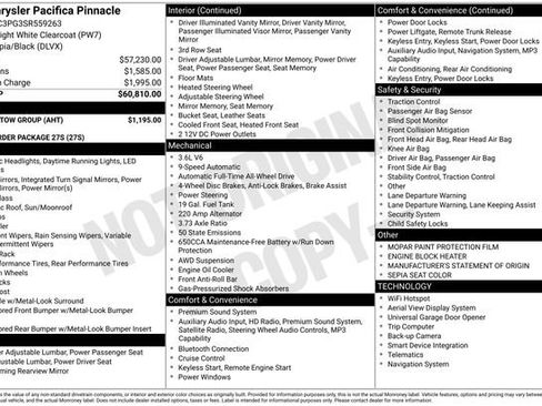 Used 2025 Chrysler Pacifica Pinnacle w/ Trailer Tow Group image 24