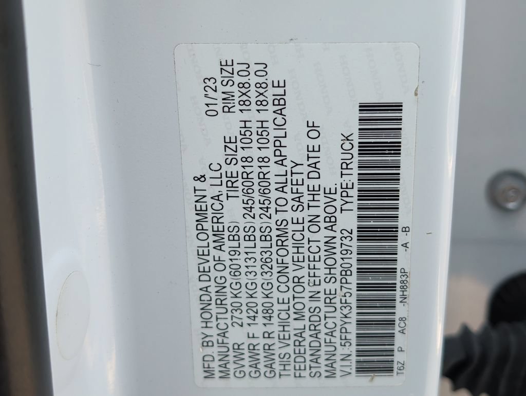 Used 2023 Honda Ridgeline RTL image 37