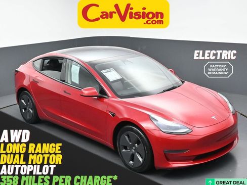 Used 2022 Tesla Model 3 Long Range AWD/4WD image 1
