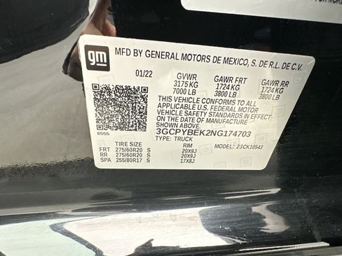Certified 2022 Chevrolet Silverado 1500 Custom w/ LPO, Dark Essentials Package AWD/4WD image 18
