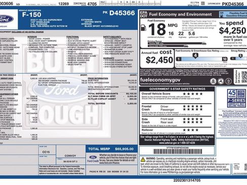 Used 2023 Ford F150 XLT w/ Equipment Group 302A High AWD/4WD image 43
