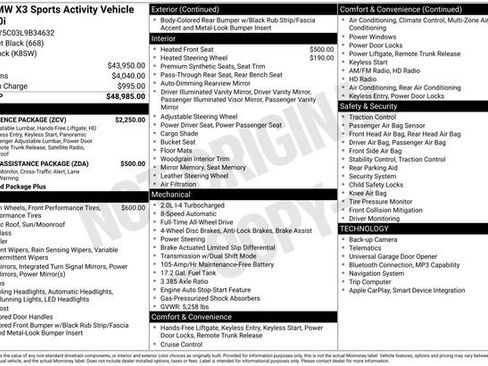 Used 2020 BMW X3 xDrive30i w/ Convenience Package image 48