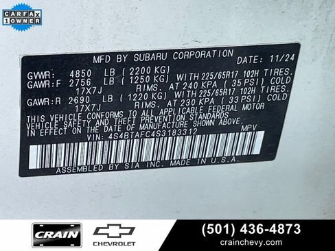 Used 2025 Subaru Outback Premium image 33