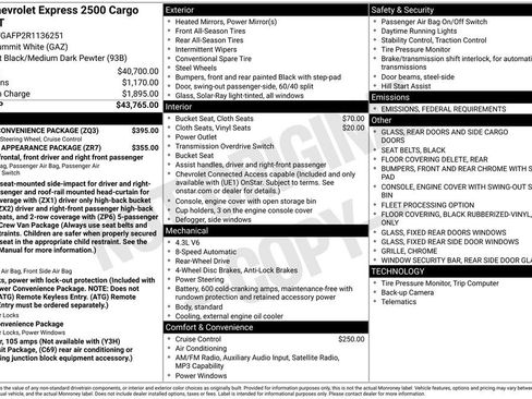 Used 2024 Chevrolet Express 2500 w/ Driver Convenience Package image 4