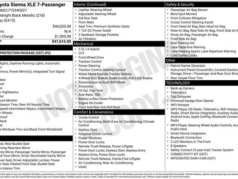 New 2026 Toyota Sienna XLE FWD image 16