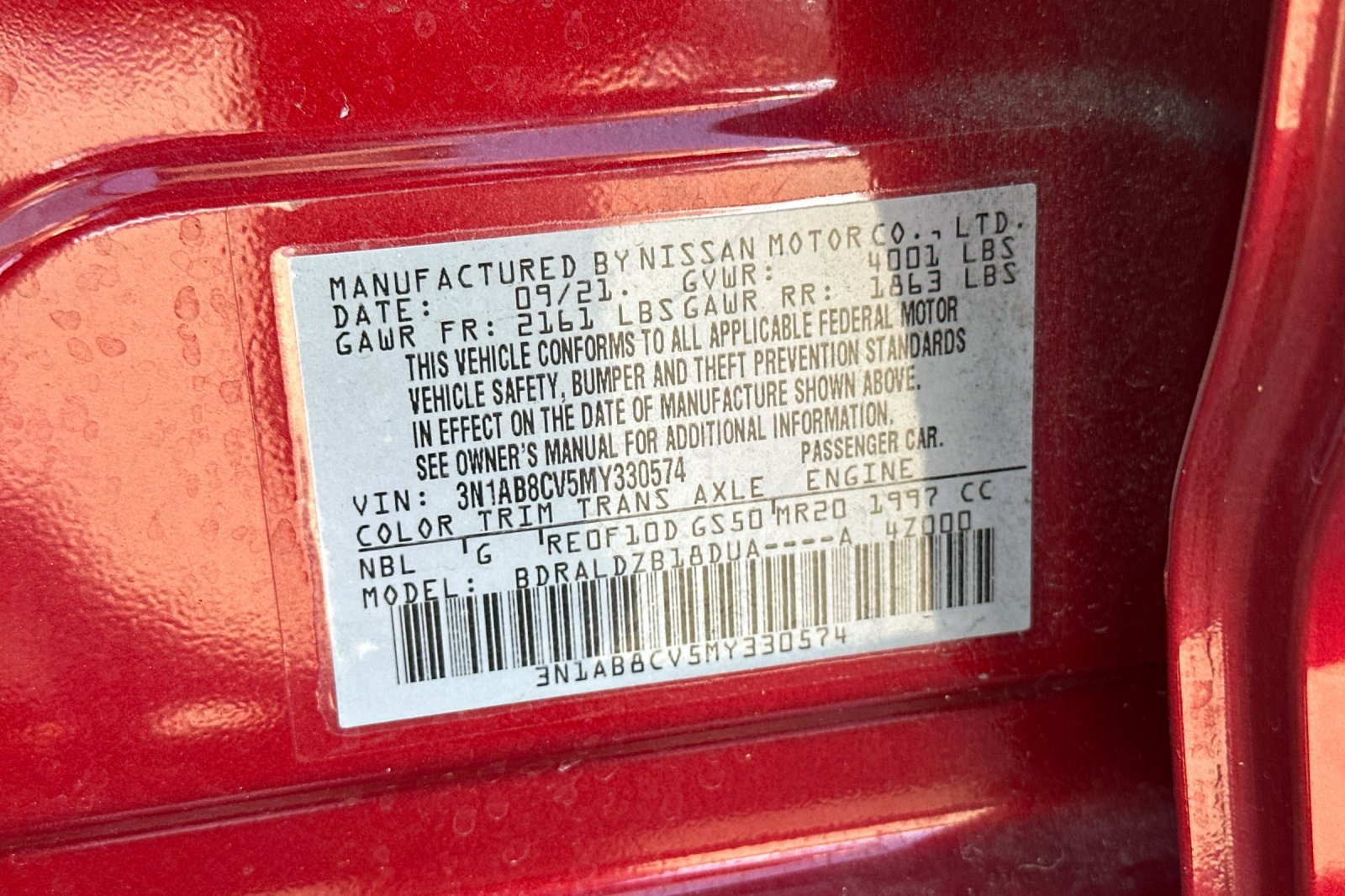 Used 2021 Nissan Sentra SV FWD image 28