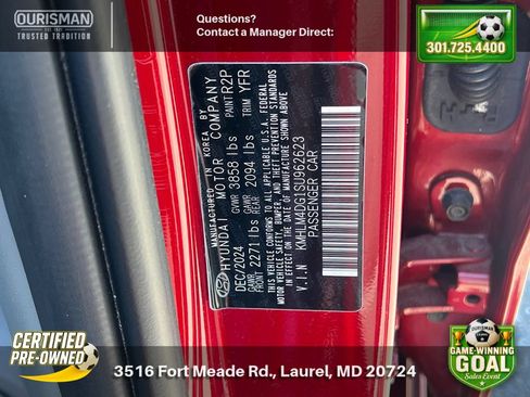 Certified 2025 Hyundai Elantra Sport FWD image 28