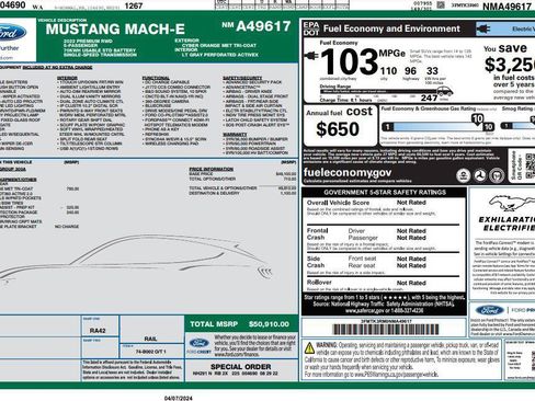 Used 2022 Ford Mustang Mach-E Premium RWD image 5