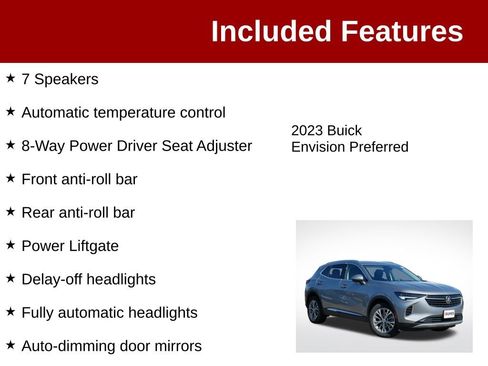 Used 2023 Buick Envision Preferred AWD/4WD image 4