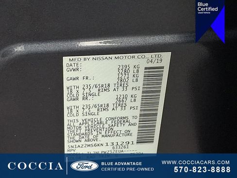 Used 2019 Nissan Murano S AWD/4WD image 26