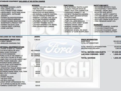 Used 2022 Ford F150 Lariat w/ Equipment Group 502A High AWD/4WD image 2