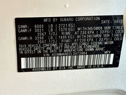 Used 2020 Subaru Ascent Touring w/ Popular Package #2A image 32