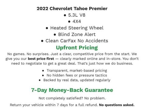Used 2022 Chevrolet Tahoe Premier AWD/4WD image 2